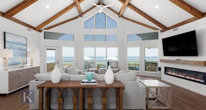 Modern Beach Front Home with Private Beach Access | Trillion Dollar View by Kaiser