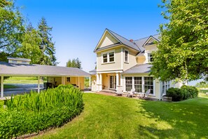 Exterior - Inviting waterfront home with mountain views, firepit, W/D, & dog-friendly (Langley)