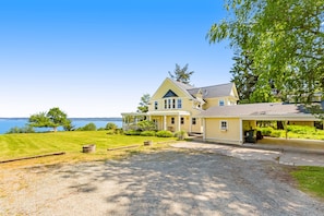 Exterior - Inviting waterfront home with mountain views, firepit, W/D, & dog-friendly (Langley)