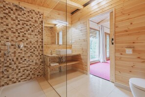 Familien-Doppelzimmer, Nichtraucher, Seeblick | Badezimmer