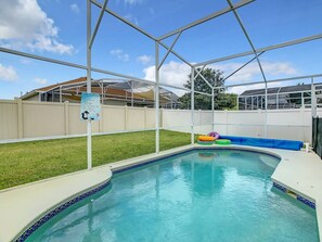 A heated pool