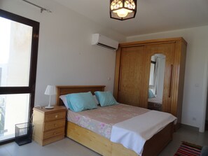 1 bedroom, iron/ironing board, bed sheets - Amazing chalet for rent in Marassi , sea & pool view, close to the beach 2 mins. (alamein)