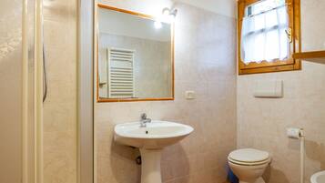 Regadera, secadora de cabello, toallas