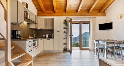 Apartment "Agriturismo Bocca Nevese Betulla" with Lake View, Garden & Wi-Fi