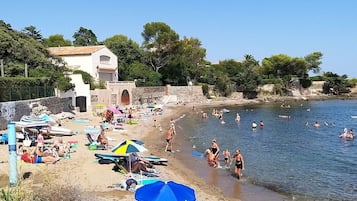 Vlak bij het strand