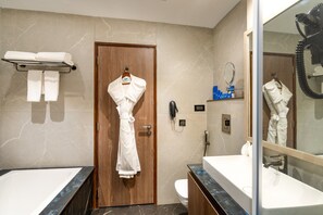 Family Suite | Bathroom | Free toiletries, hair dryer, bathrobes, slippers - Cygnett Inn Imperial (Tezpur)