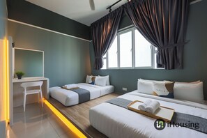 Exclusive Apartment | Egyptian cotton sheets, premium bedding, desk, laptop workspace - Amber Cove Residence By I Housing (Malacca City)