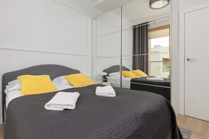 1 室のベッドルーム、アイロン / アイロン台、WiFi、ベッドシーツ