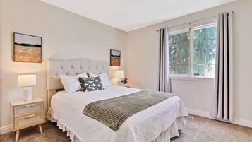 4 bedrooms, iron/ironing board, travel crib, WiFi