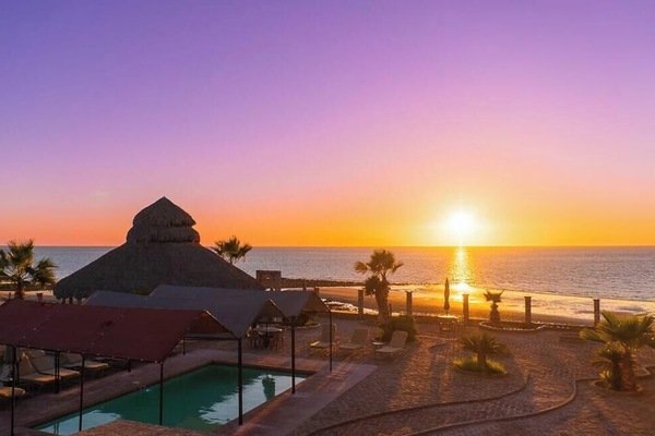 Chase the most stunning sunsets at Rancho Percebu, San Felipe Baja California MX. Golden skies over the Sea of Cortez that will leave you speechless every evening!