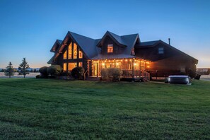 Exterior - Teton Dreams Log Cabin with Teton Views & Hot Tub (Driggs)