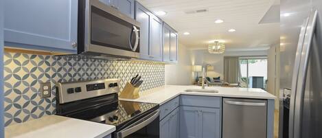Fridge, dishwasher, toaster