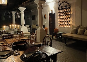Dining - VILLA LOU GOA Heritage Portuguese House built 1903 with Private Pool (VERLA)