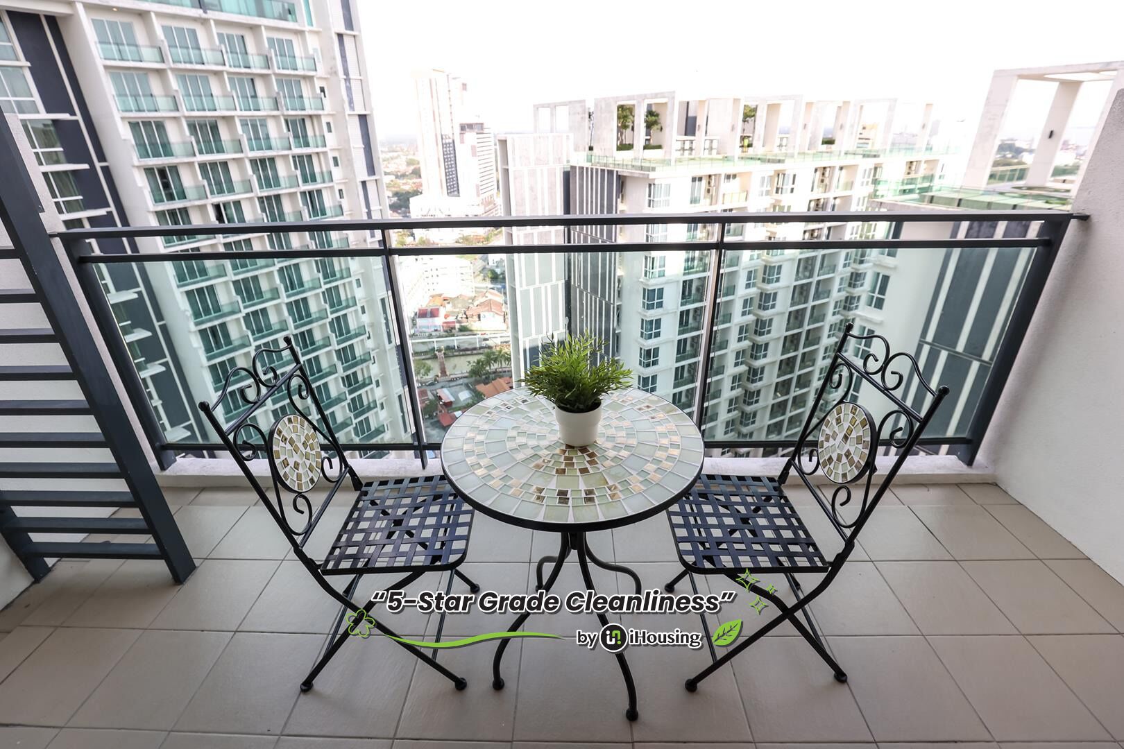 Design Studio Suite, 2 Double Beds | Terrace/patio