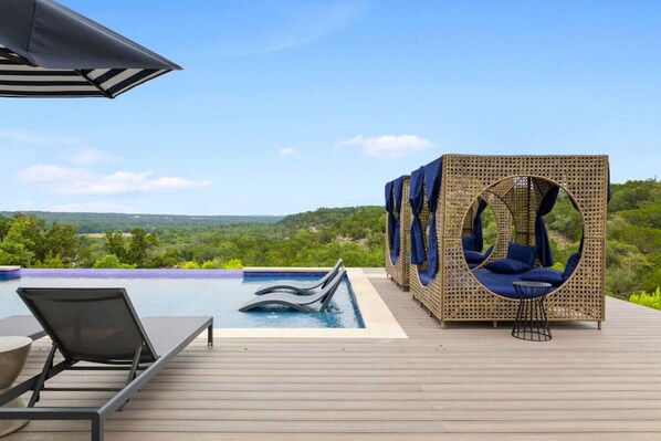 A heated pool