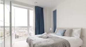 2 dormitorios, tabla de planchar con plancha, wifi y ropa de cama