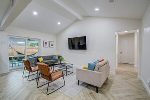 Flat-screen TV, Netflix, streaming services, offices