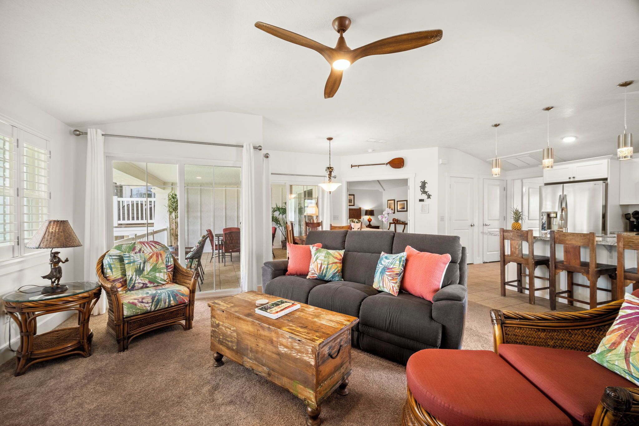 Smart TV, DVD player, books