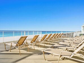 Terrace/patio - Windemere #1202 | Gulf Views + Pool & Hot Tub! (Perdido Key)