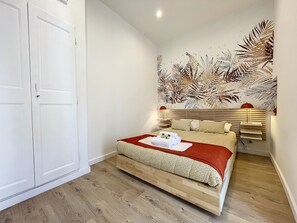 1 غرفة نوم ومكواة/لوح كي وواي فاي وملاءات أسرّة