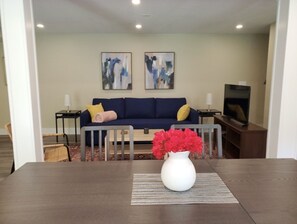 TV - Family friendly house with two complete units, private deck and yard. (Lenox)