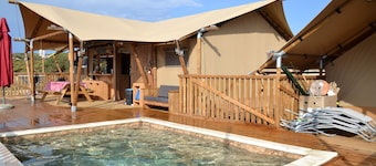 Safari Lodge mit Meerblick in Natur pur Ohne Nachbarn