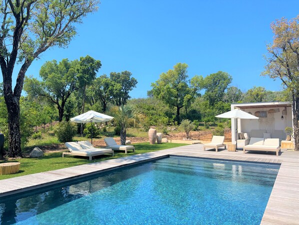 A heated pool