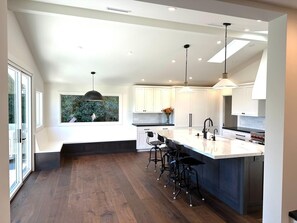 Fridge, microwave, oven, stovetop - Private Acre, Family Montecito Main Ranch Home, Redwood Studio Pool Ocean Views (Montecito)