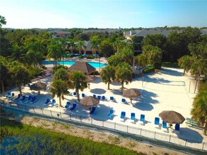 Outdoor pool, a heated pool - Aqua Dream - 3 bedroom 2 bath Bahama Bay Resort Condo with AC - close to Disney! (Davenport)
