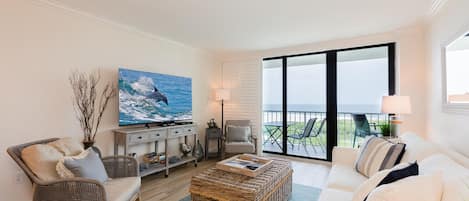 Smart TV, DVD player, books