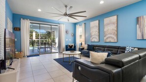 TV, table football - Fabulous 7 bed pool home, gated community with FREE ACCESS to resort facilities! (Kissimmee)