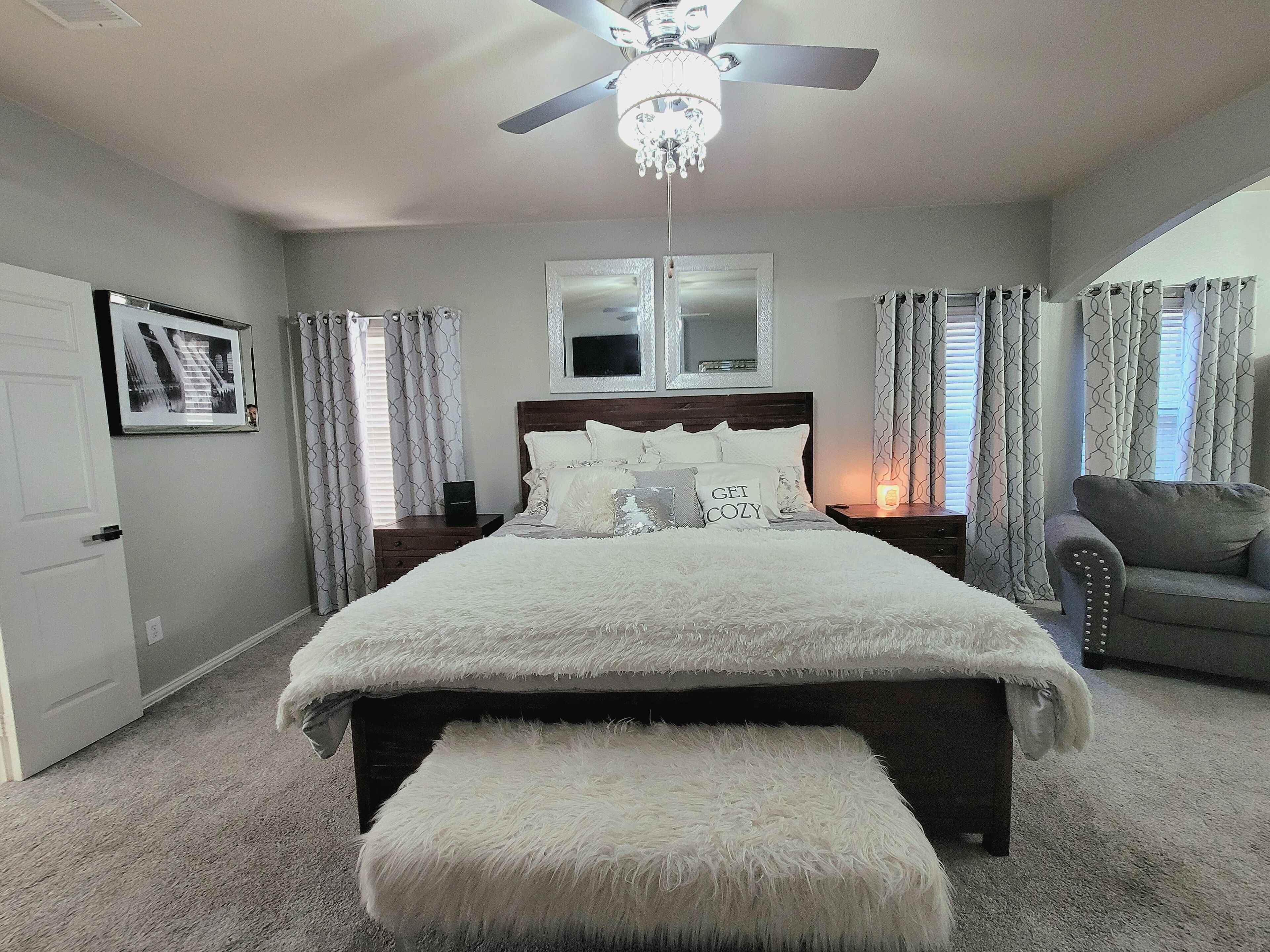 5 chambres, bureau, fer et planche à repasser, accès au Wi-Fi (inclus)