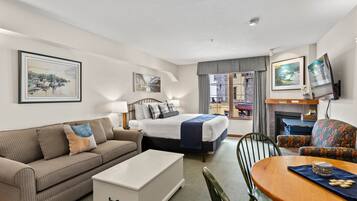 TV, fireplace, DVD player