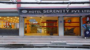 Hotel Serenity Pvt. Ltd. with a welcoming entrance and visible interior furnishings. - MeroStay 167 Serenity (Kathmandu)