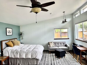 1 bedroom, desk, WiFi, bed sheets