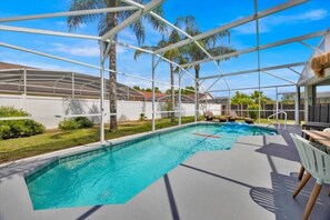 A heated pool