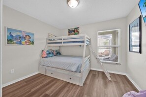 3 bedrooms, iron/ironing board, travel cot, WiFi