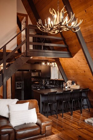 Interior - Modern Black A-Frame overlooking a Meadow w/ AC! (Shaver Lake)