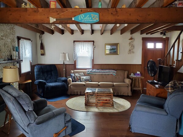 TV connectée, cheminée