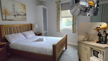 Habitación clásica, 1 habitación, baño en la habitación, vista a la ciudad (Ground Floor Room ) | 1 habitación, cortinas blackout y insonorización