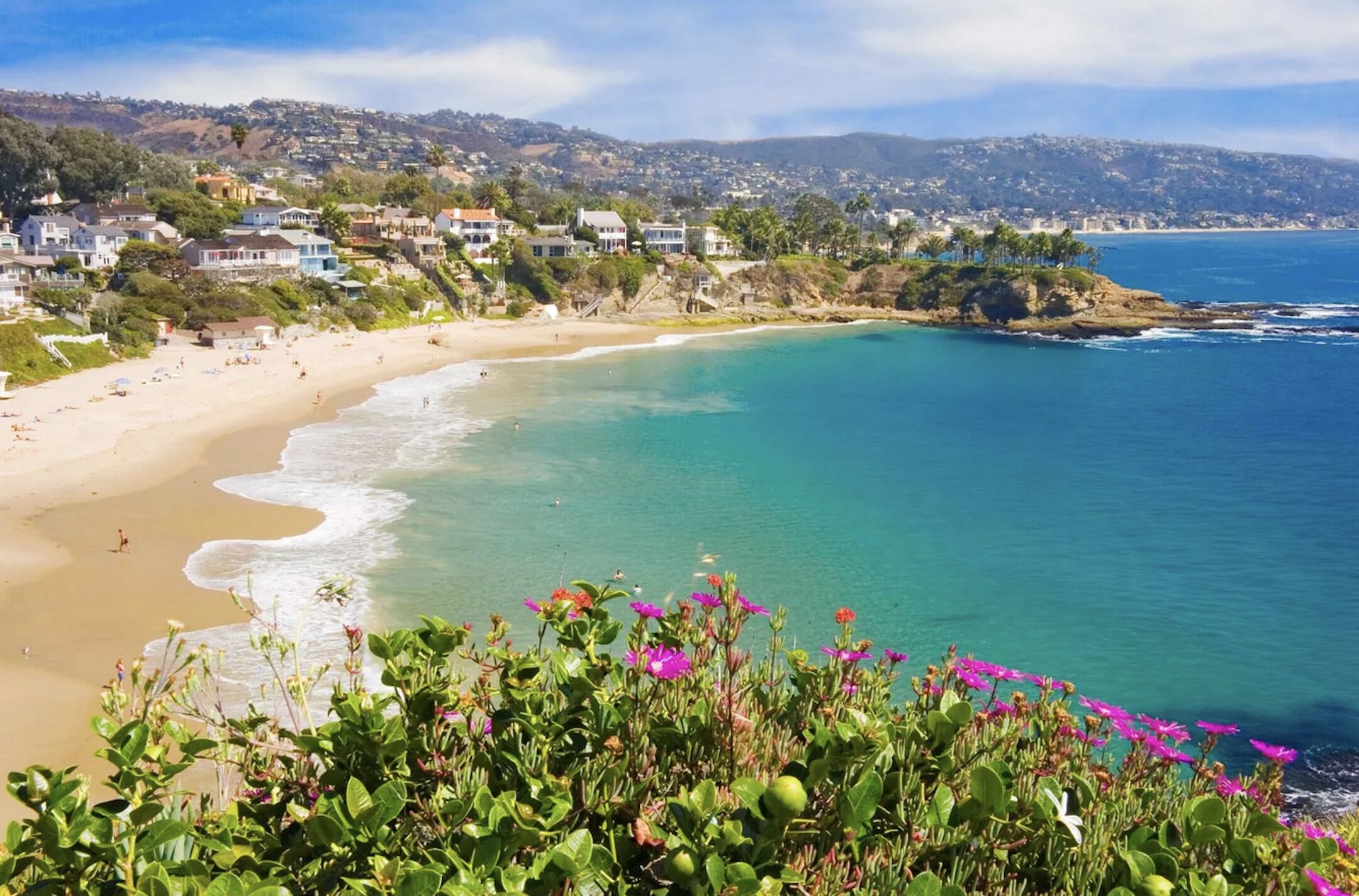 Sun-loungers, beach towels