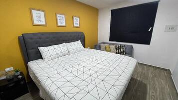2 bedrooms, bed sheets