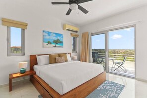 5 chambres, coffre-fort, bureau, fer et planche à repasser