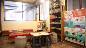 LED TV, books, pay movies