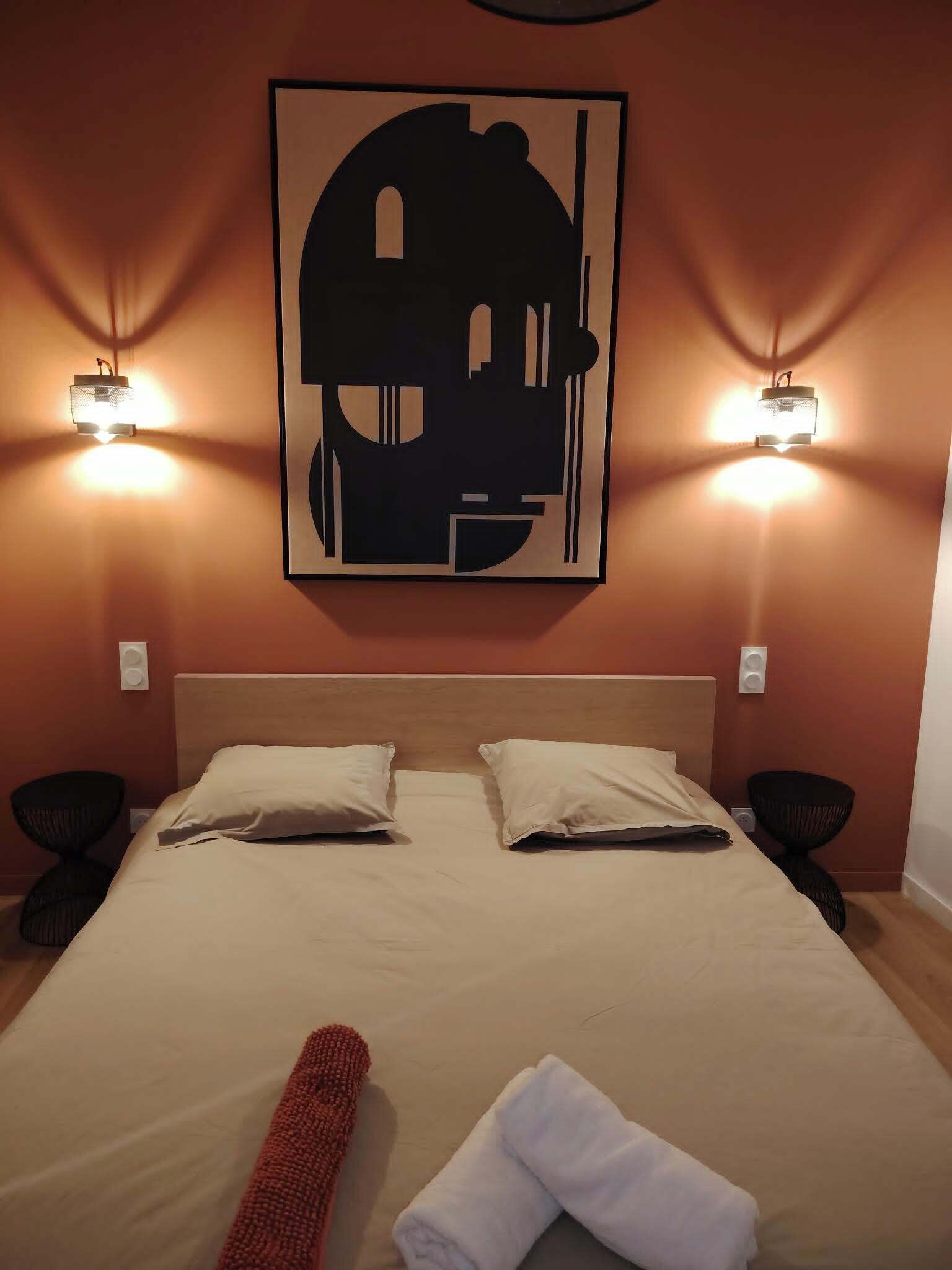 1 bedroom, iron/ironing board, travel crib, WiFi (free)