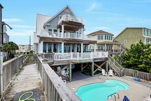 A heated pool - Moondance | Oceanfront | Private Heated Pool & Hot Tub (North Topsail Beach)