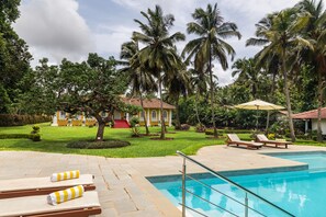 Outdoor pool, open 8:00 AM to 8:00 PM, pool umbrellas, sun loungers - Silva Heritage Resort Goa (Colva)