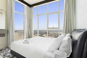 Design Apartment | 2 bedrooms, individually furnished, iron/ironing board, free WiFi - WelHome - Opulent Retreat With Panoramic Cityscape Views (Dubai)