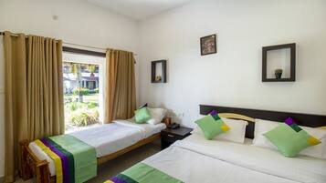 Standard Room | Desk, blackout curtains, iron/ironing board, bed sheets