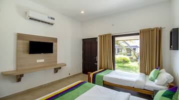 Standard Room | Desk, blackout curtains, iron/ironing board, bed sheets